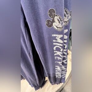 Disney Unisex Mickey Mouse One Joggers in Color Blue Size L